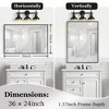 Black Framed Mirror,Rectangular Wall Mounted Cosmetic Mirror,Bathroom Mirror,Wall Hanging Mirror,Decorative Mirror-The Pop Home - 3 of 4