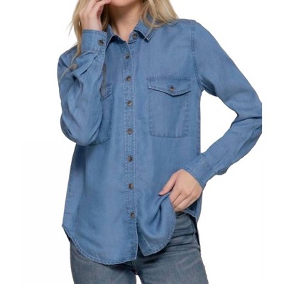 Women's Tencel Button Up Shirt - Active Basic