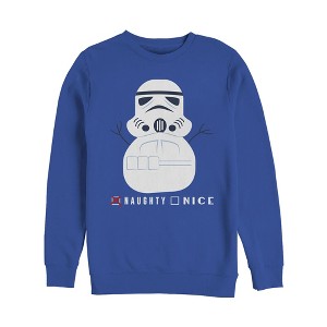 Men's Star Wars Christmas Naughty Stormtrooper Sweatshirt - 1 of 3