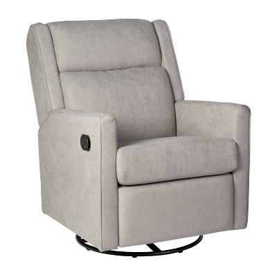 Emma And Oliver Manual Glider Rocker Recliner With 360 Degree Swivel ...