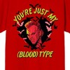 Lost Boys You're Just My (Blood) Type Crew Neck Short Sleeve Red Men's T-shirt - 2 of 3