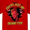 Lost Boys You're Just My (Blood) Type Crew Neck Short Sleeve Red Men's T-shirt - image 2 of 3