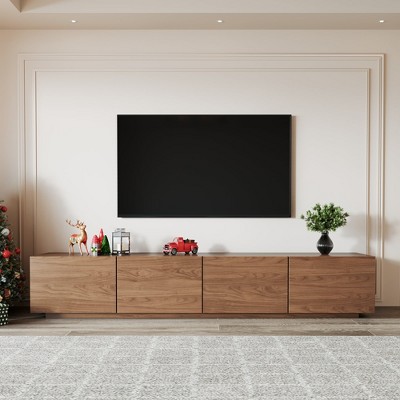 Modern TV Stand With 4 Storage Cabinets