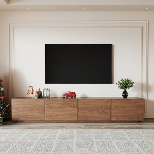 Modern TV Stand With 4 Storage Cabinets - 1 of 4