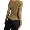 Women's One Shoulder Knit Top - GLAM M - 4 of 4
