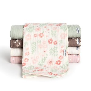 Gerber Baby Muslin Burp Cloths, 5-Pack - 1 of 4