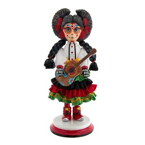 Kurt Adler 16-Inch Hollywood Nutcrackers Sugar Skull Girl Nutcracker - 1 of 4