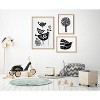 Kate & Laurel All Things Decor (Set of 3) Sylvie Trio Linocut Love Tree and Over the Cloud by Giuliana Lazzerini: Framed Canvas Art - image 3 of 4