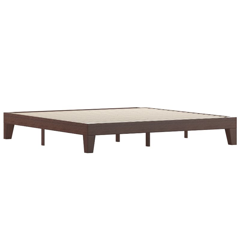 Merrick Lane Eduardo Platform Bed Frame, Solid Wood Platform Bed Frame With Slatted Support, No Box Spring Needed, 1 of 11