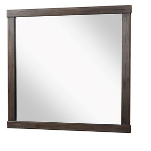 Square Mirror With Knotty Oak - 1 of 1