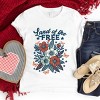 The Juniper Shop Distressed Land Of The Free Flowers Youth Short Sleeve Tee - 4 of 4