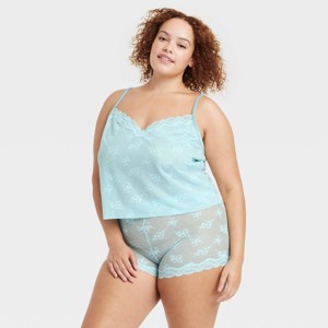 Women's Lace Camisole and Shorts Lingerie Set - Colsie™ - 1 of 3