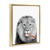 Stupell Industries Lion Brushing Teeth Bathroom, 31" x 25" - 3 of 4