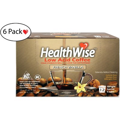 HealthWise Low Acid French Vanilla Keurig K-Cup Coffee Pods