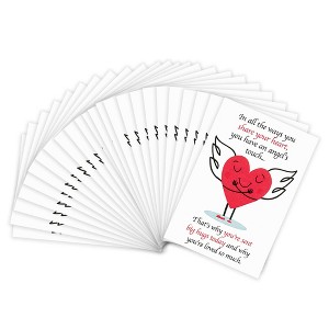 Dicksons Angels Touch Red and White 2 x 3 Inch Cardstock Itty Bitty Bookmark Pack of 24 - 1 of 2