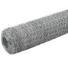 vidaXL Chicken Wire Fence Galvanized Steel 82'x3.9' Silver - 2 of 4