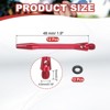 Unique Bargains 2BA Thread Aluminum Dart Shafts with Rubber Rings for Steel Tip 12 Pcs - 2 of 4