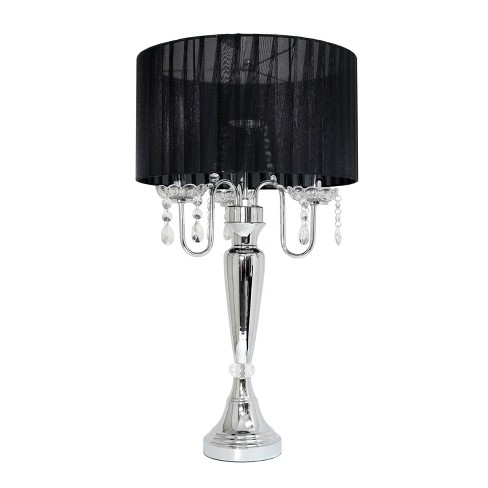 Lamps with black shades - elegant table lamps with black shades