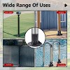 Paaaawaters (2 Pack) 2" OD Flange Base, Chain Link Fence Pole Floor Flange, for Wood Post Brackets Floor Mount Posts - 3 of 4