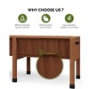 TROPOW Raised Garden Bed with Legs, Elevated Wooden Planter Box - 3 of 4