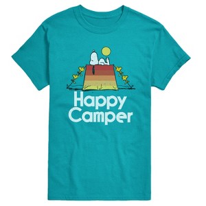 Men's - Peanuts - Happy Camper Short Sleeve Graphic T-Shirt - 1 of 4