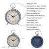 Metal Ring Alarm Clock - Silent Alarm Clock, Non-Ticking, Battery Operated, Night Light, Eye Protection Light - 3 of 4