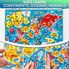 QUOKKA Maps Jigaw Puzzles for Kids 3 4 5 Years Old - Wooden | Magnetic - 3 of 4
