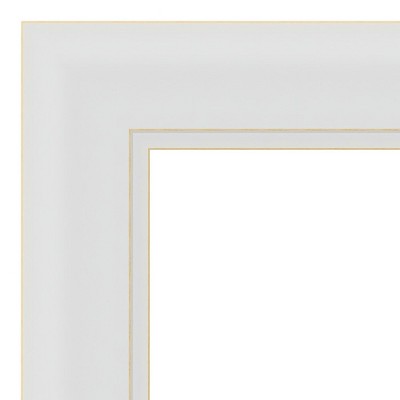 Soft White Framed Corkboard with Natural Cork 18x12