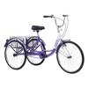 Adult Tricycles For Women and Senior, 24-Inch Adult Trikes With Large Shopping Basket And Adjustable Seat, Steel Frame Trike For Family Picnic - 3 of 4