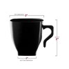 Smarty Had A Party 2 oz. Black Square Plastic Mini Coffee Tea Cups (240 Cups) - 3 of 4