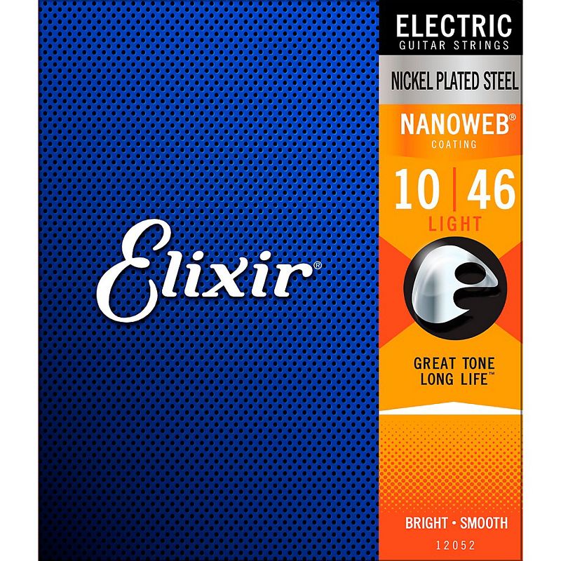 Elixir Electric Guitar Strings With NANOWEB Coating, Light (.010-.046), 2 of 5