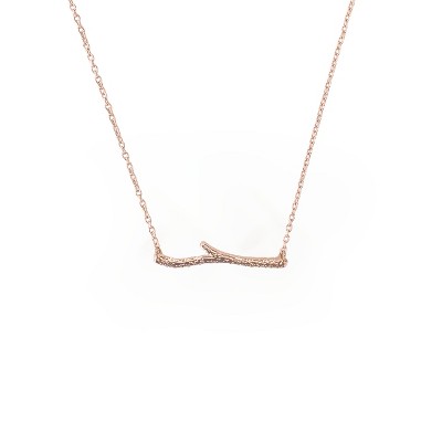 Sanctuary Project Dainty Branch Necklace Rose Gold