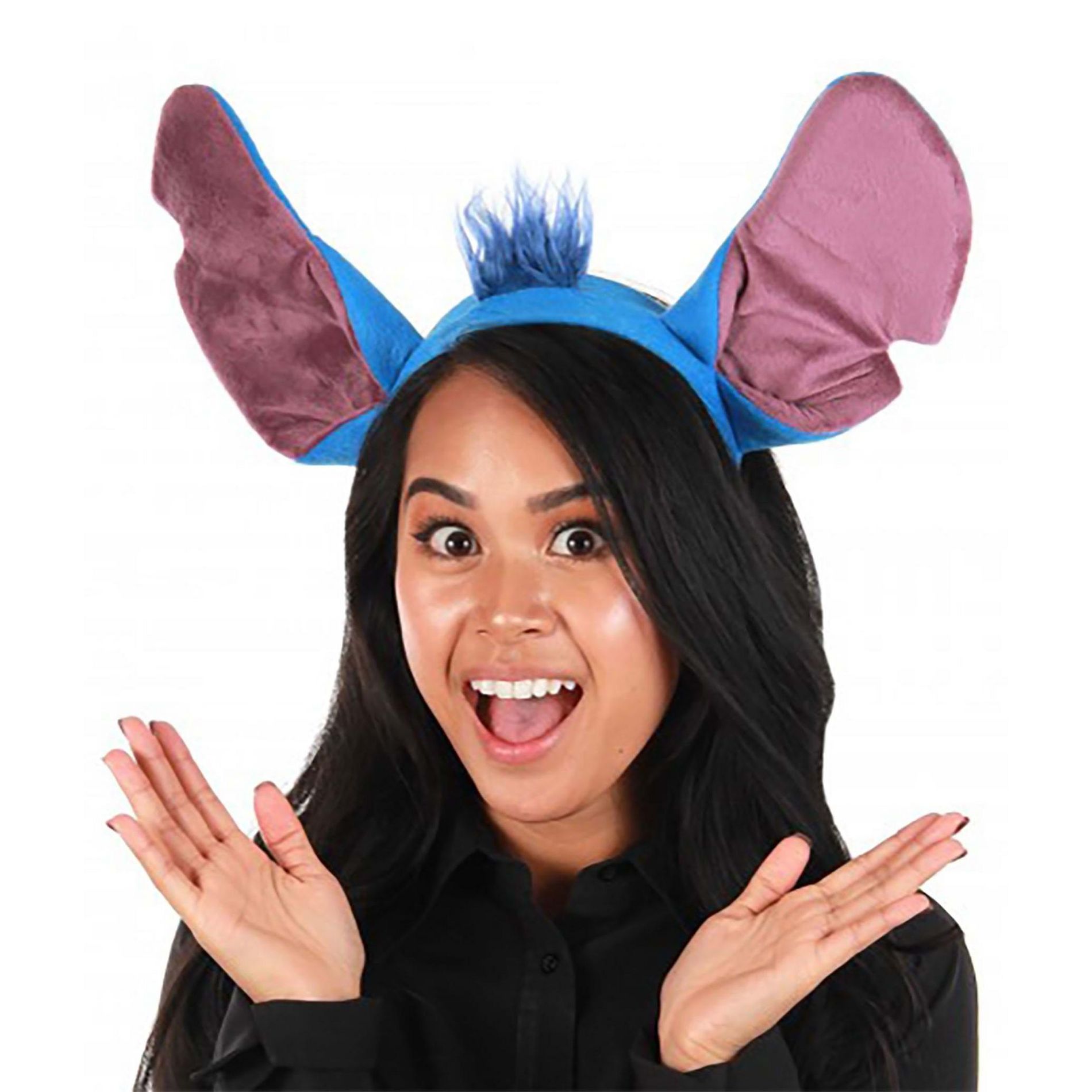 HalloweenCostumes.com One Size Fits Most   Disney Lilo and Stitch Costume Ears Headband Accessory, Blue/Purple