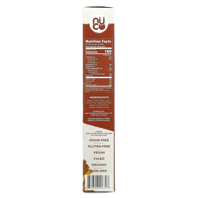 NUCO Organic Cinnamon Coconut Crunch, Grain-Free Cereal, 10.58 oz (300 g), 2 of 3