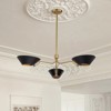LLHZSY 3 - Light Classic / Traditional Dimmable Black Chandelier Adjustable Pendant Light With 3 Arms Lamp - 23.23" - 2 of 4