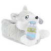 Love 83 3D PLUSH HUSKY w/ SOCK NOVELTY SLIPPER - Makes a Great Holidy Gift - 2 of 4