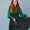 Disney Wallet, Double Pocket Wristlet, Brave Princess Merida Script Debossed, Castle Emblem Silver, Black, Vegan Leather - 4 of 4