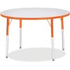 Jonti-Craft Berries Adult Height Color Edge Round Table (42 x 42) in Orange - 2 of 2