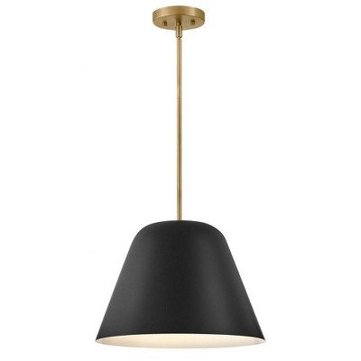 Lark Madi 1 - Light Pendant in  Lacquered Brass/Black