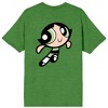 Powerpuff Girls Buttercup Is The Toughest One Crew Neck Short Sleeve Kelly Green Heather Men's T-shirt - 3 of 4