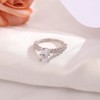 Oval Engagement Ring for Women 2.54 Ct Cubic Zirconia Sterling Silver Bellaria by Ginger Lyne - 2 of 4
