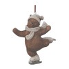 Bear Skate & Snowboard Ornament – Resin & Stone Powder – 3.5 Inch Height, Indoor Holiday Decor, Set of 4 By Melrose - 3 of 3