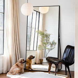 CENGHU Large Freestanding Mirror 76"x 34" Oversized Floor Mirror Aluminum Alloy Frame Full Length Mirror for Living Room Bedroom Entryway - 1 of 4