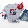 Simply Sage Market Women's Party In The USA Retro Short Sleeve Graphic Tee - 2 of 2