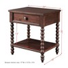 NicBex Farmhouse Nightstand with Storage Drawer Wood Sofa Side Table with Turned Legs for Bedroom,Living Room - 3 of 4