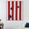 Greenland Home Fashions Americana Throw Accessory Patriotic Red White Blue Stars, 50x60 Inch - 2 of 4
