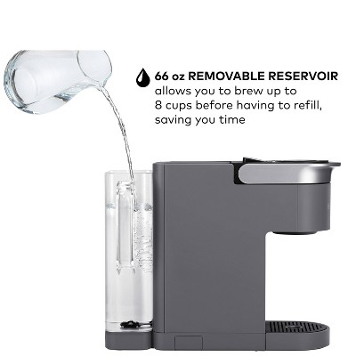 Gray Smart Single Serve Coffee Maker with WiFi Compatibility