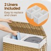 130L Double Laundry Hamper with Lid Clothes Hamper with 2 Removable Liner Bags and 6 Mesh Bags Laundry Storage for Laundry Room - 4 of 4