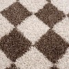 Hauteloom Canika Brown Washable Checkered Area Rug - 4 of 4