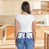 Dalix Waist Aprons Commercial Restaurant Home Bib Spun Poly Cotton Kitchen (3 Pockets) - 3 of 4